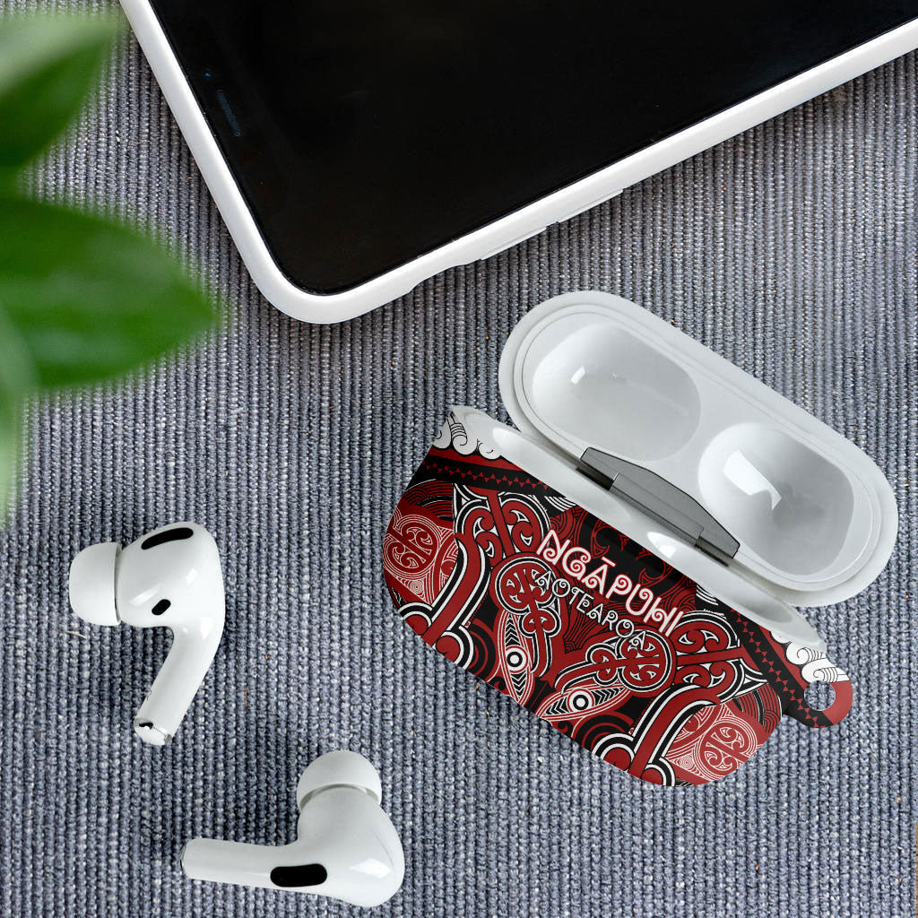Aotearoa Iwi Ngapuhi AirPods Case Maori Kowhaiwhai Pattern LT19 - Polynesian Pride
