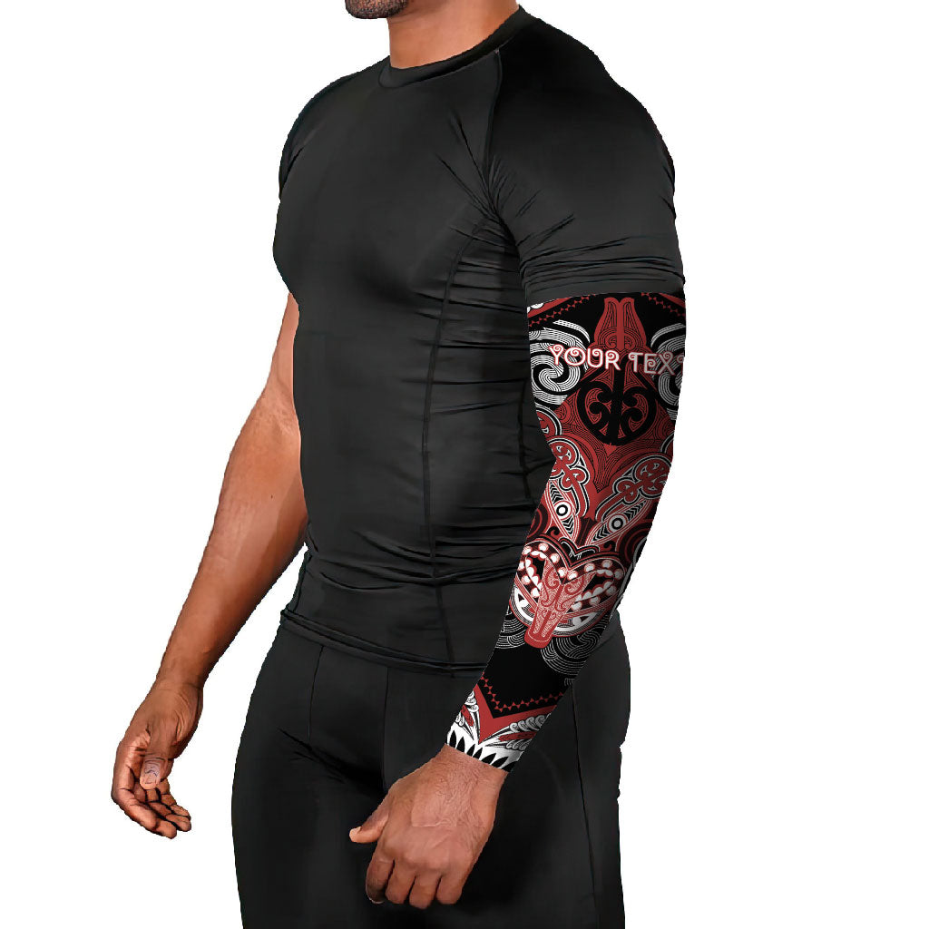 Aotearoa Iwi Ngapuhi Personalised Arm Sleeves Maori Kowhaiwhai Pattern LT19 - Polynesian Pride