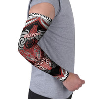Aotearoa Iwi Ngapuhi Personalised Arm Sleeves Maori Kowhaiwhai Pattern LT19 - Polynesian Pride