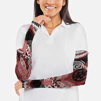 Aotearoa Iwi Ngapuhi Personalised Arm Sleeves Maori Kowhaiwhai Pattern LT19 - Polynesian Pride