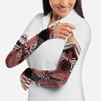 Aotearoa Iwi Ngapuhi Personalised Arm Sleeves Maori Kowhaiwhai Pattern LT19 - Polynesian Pride