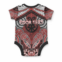 Aotearoa Iwi Ngapuhi Personalised Baby Onesie Maori Kowhaiwhai Pattern LT19 - Polynesian Pride
