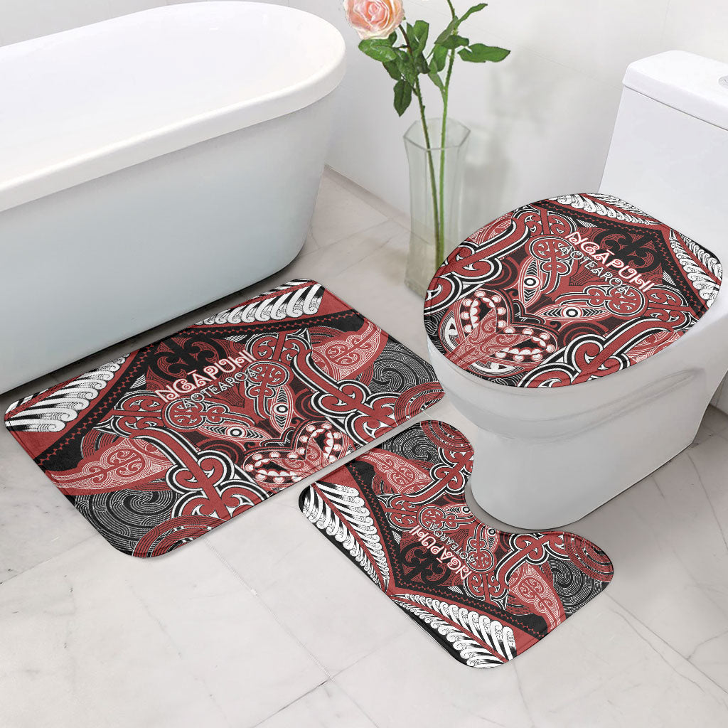 Aotearoa Iwi Ngapuhi Bathroom Set Maori Kowhaiwhai Pattern LT19 - Polynesian Pride