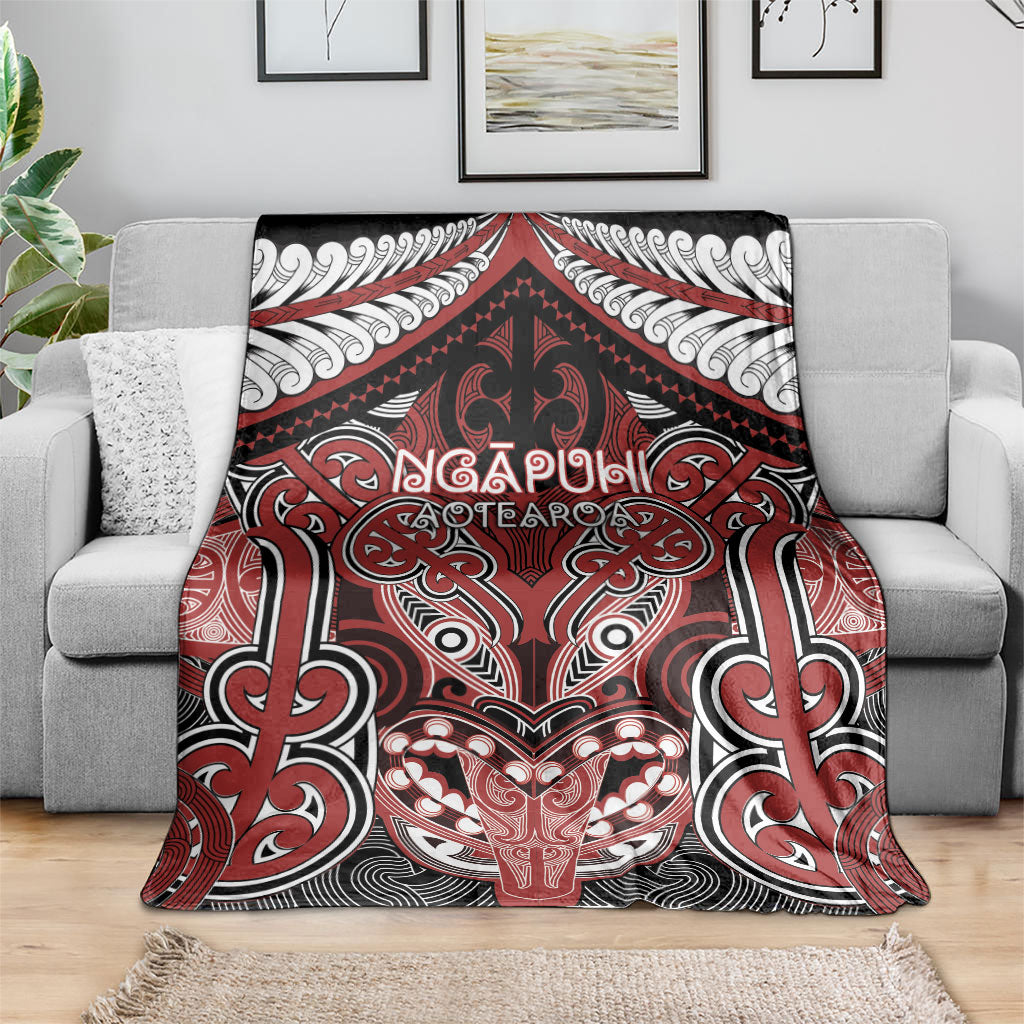 Aotearoa Iwi Ngapuhi Blanket Maori Kowhaiwhai Pattern LT19 - Polynesian Pride