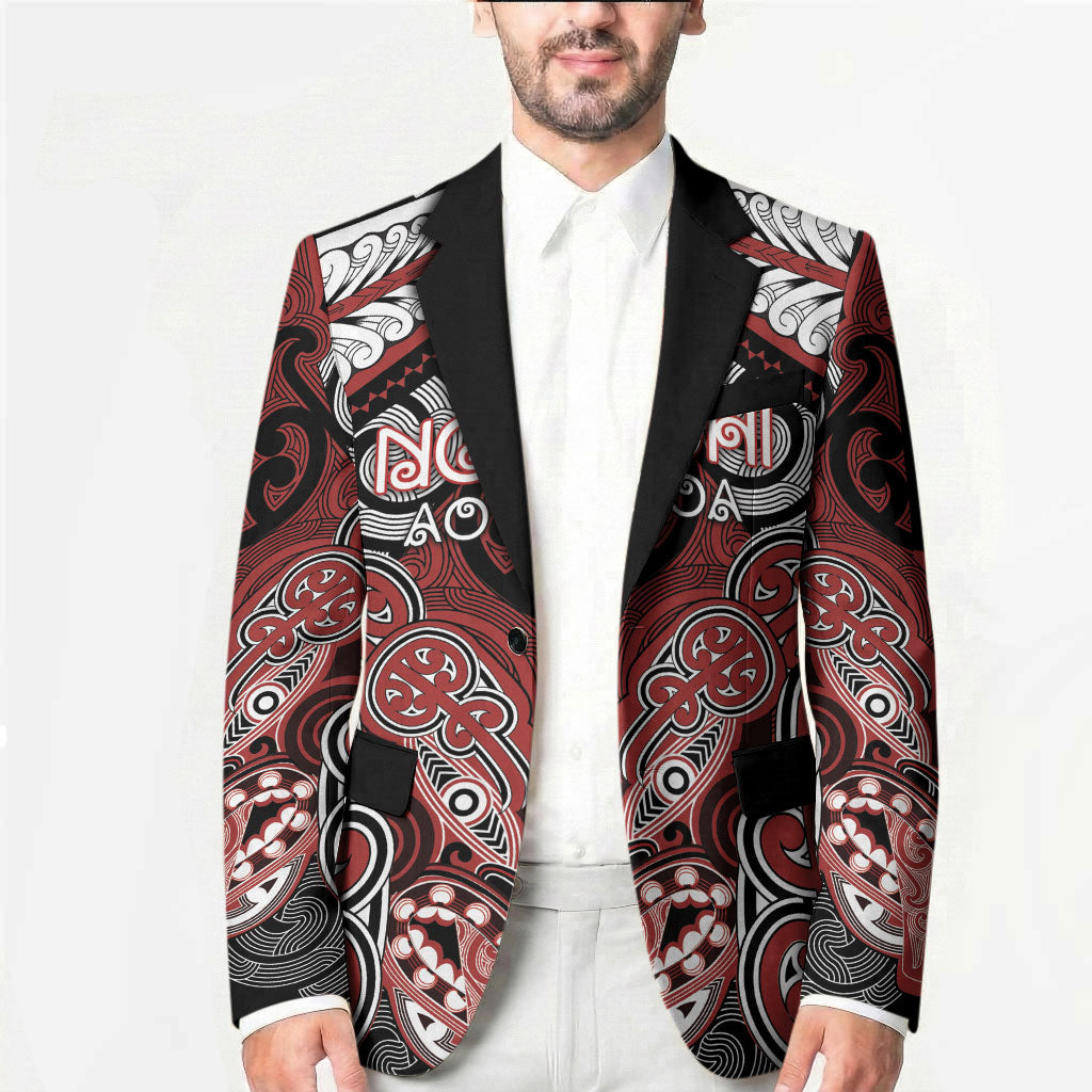 Aotearoa Iwi Ngapuhi Personalised Blazer Maori Kowhaiwhai Pattern LT19 - Polynesian Pride