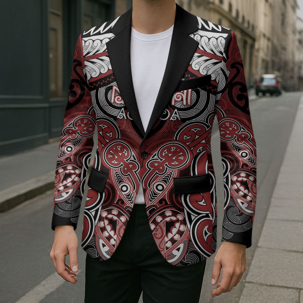Aotearoa Iwi Ngapuhi Personalised Blazer Maori Kowhaiwhai Pattern LT19 - Polynesian Pride