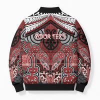 Aotearoa Iwi Ngapuhi Personalised Bomber Puffer Jacket Maori Kowhaiwhai Pattern LT19 - Polynesian Pride