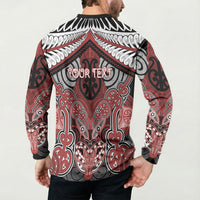 Aotearoa Iwi Ngapuhi Personalised Button Sweatshirt Maori Kowhaiwhai Pattern LT19 - Polynesian Pride