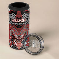 Aotearoa Iwi Ngapuhi Personalised 4 in 1 Can Cooler Tumbler Maori Kowhaiwhai Pattern LT19 - Polynesian Pride