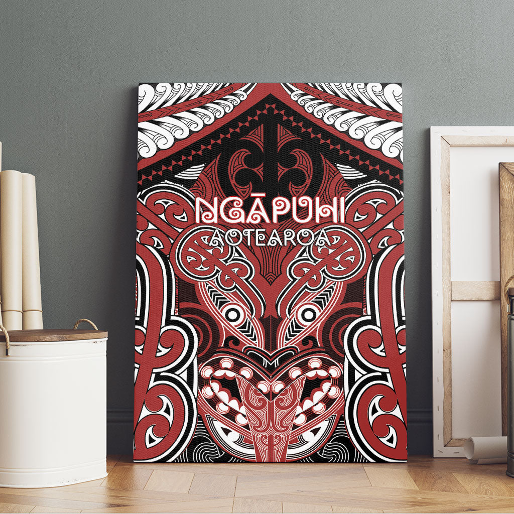Aotearoa Iwi Ngapuhi Canvas Wall Art Maori Kowhaiwhai Pattern LT19 - Polynesian Pride