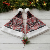 Aotearoa Iwi Ngapuhi Personalised Christmas Santa Hat Maori Kowhaiwhai Pattern LT19 - Polynesian Pride