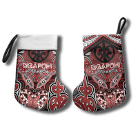 Aotearoa Iwi Ngapuhi Personalised Christmas Stocking Maori Kowhaiwhai Pattern LT19 - Polynesian Pride