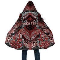 Aotearoa Iwi Ngapuhi Personalised Cloak Maori Kowhaiwhai Pattern LT19 Unisex Red - Polynesian Pride