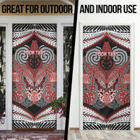 Aotearoa Iwi Ngapuhi Personalised Door Cover Maori Kowhaiwhai Pattern LT19 - Polynesian Pride