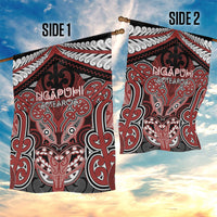 Aotearoa Iwi Ngapuhi Garden Flag Maori Kowhaiwhai Pattern LT19 - Polynesian Pride