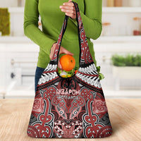 Aotearoa Iwi Ngapuhi Grocery Bag Maori Kowhaiwhai Pattern LT19 - Polynesian Pride