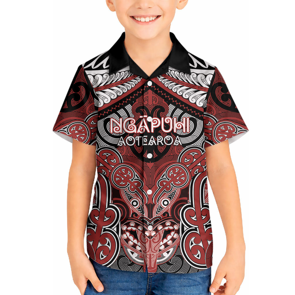 Aotearoa Iwi Ngapuhi Personalised Hawaiian Shirt Maori Kowhaiwhai Pattern LT19 - Polynesian Pride