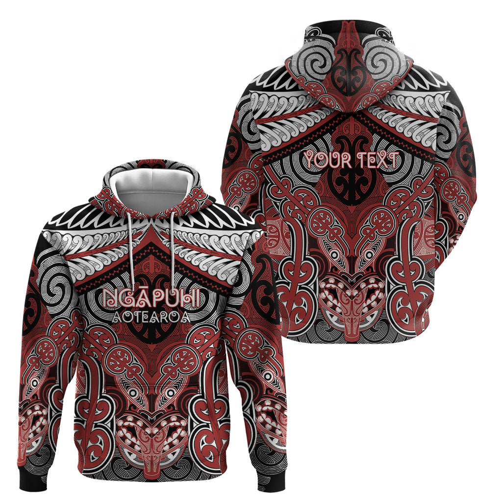 Aotearoa Iwi Ngapuhi Personalised Hoodie Maori Kowhaiwhai Pattern LT19 - Polynesian Pride