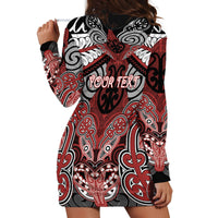Aotearoa Iwi Ngapuhi Personalised Hoodie Dress Maori Kowhaiwhai Pattern LT19 - Polynesian Pride