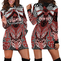 Aotearoa Iwi Ngapuhi Personalised Hoodie Dress Maori Kowhaiwhai Pattern LT19 - Polynesian Pride