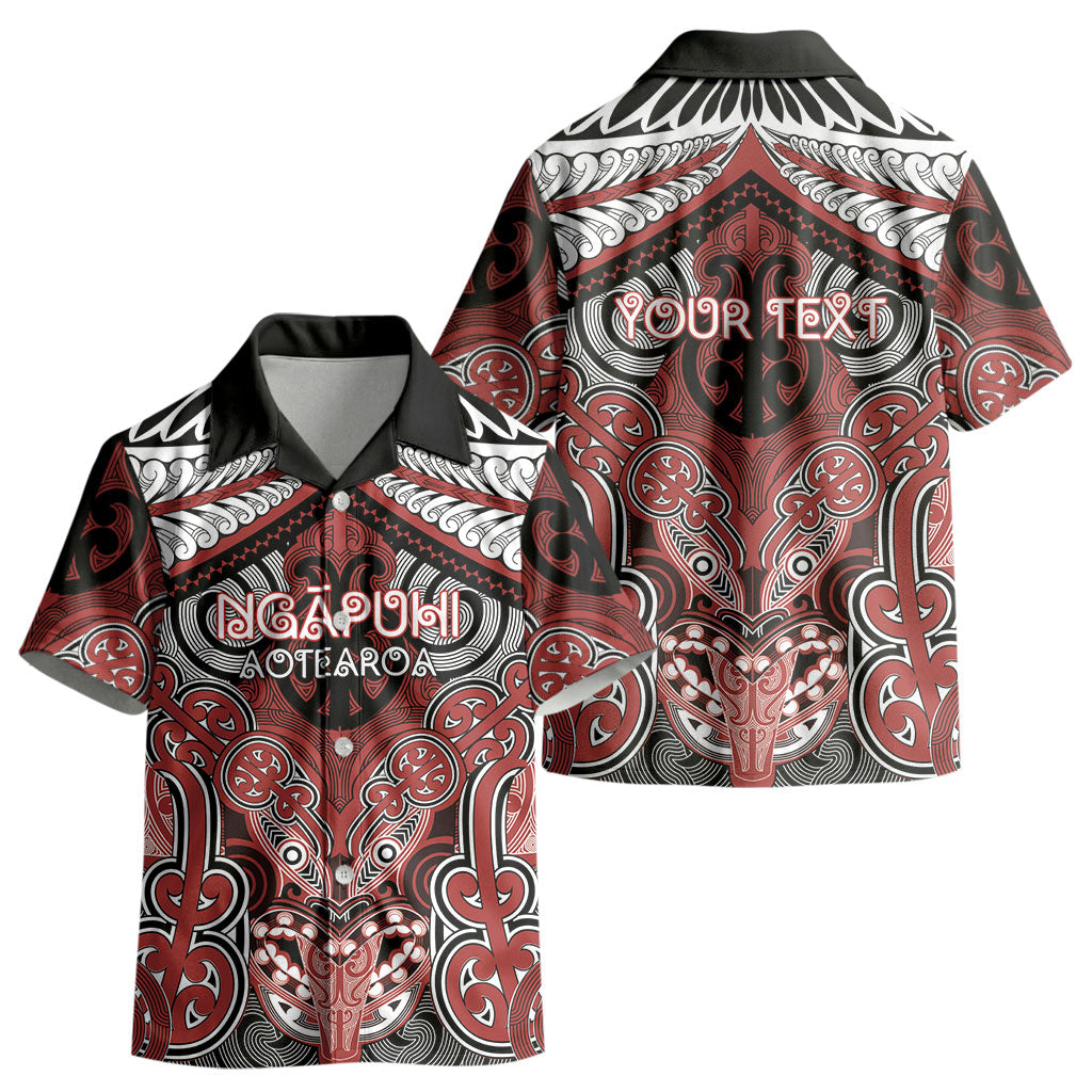 Aotearoa Iwi Ngapuhi Personalised Kid Hawaiian Shirt Maori Kowhaiwhai Pattern LT19 - Polynesian Pride