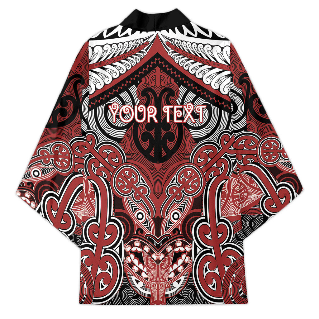 Aotearoa Iwi Ngapuhi Personalised Kimono Maori Kowhaiwhai Pattern LT19 - Polynesian Pride