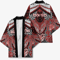 Aotearoa Iwi Ngapuhi Personalised Kimono Maori Kowhaiwhai Pattern LT19 - Polynesian Pride