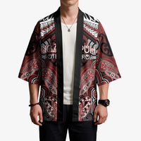 Aotearoa Iwi Ngapuhi Personalised Kimono Maori Kowhaiwhai Pattern LT19 - Polynesian Pride