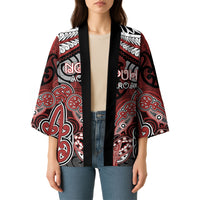 Aotearoa Iwi Ngapuhi Personalised Kimono Maori Kowhaiwhai Pattern LT19 - Polynesian Pride
