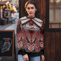 Aotearoa Iwi Ngapuhi Personalised Ugly Christmas Sweater Maori Kowhaiwhai Pattern LT19 - Polynesian Pride