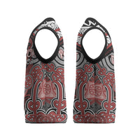 Aotearoa Iwi Ngapuhi Personalised Christmas Knitted V-Neck Vest Maori Kowhaiwhai Pattern LT19 - Polynesian Pride