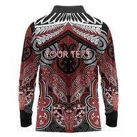 Aotearoa Iwi Ngapuhi Personalised Long Sleeve Polo Shirt Maori Kowhaiwhai Pattern LT19 - Polynesian Pride