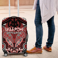 Aotearoa Iwi Ngapuhi Luggage Cover Maori Kowhaiwhai Pattern LT19 Red - Polynesian Pride