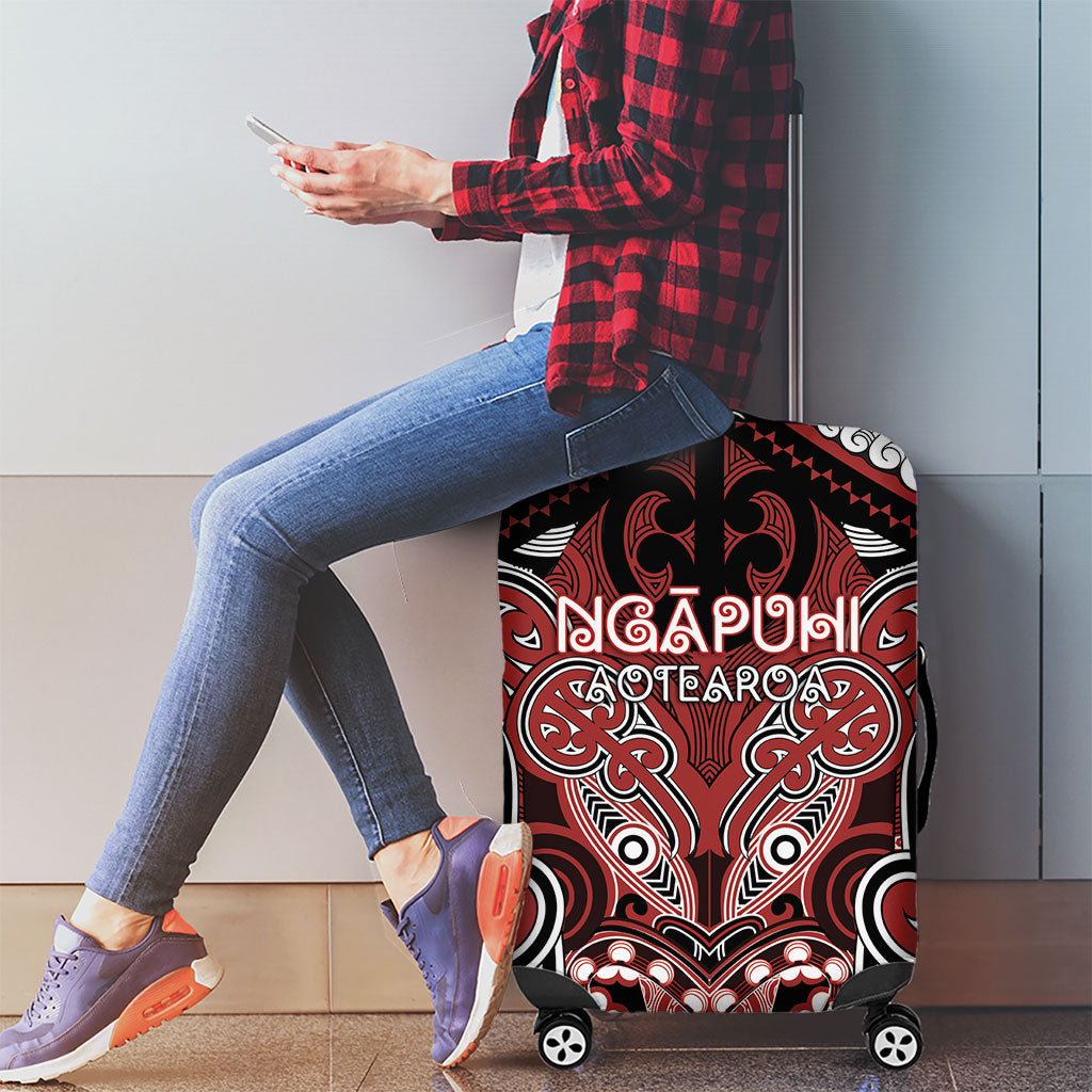Aotearoa Iwi Ngapuhi Luggage Cover Maori Kowhaiwhai Pattern LT19 - Polynesian Pride