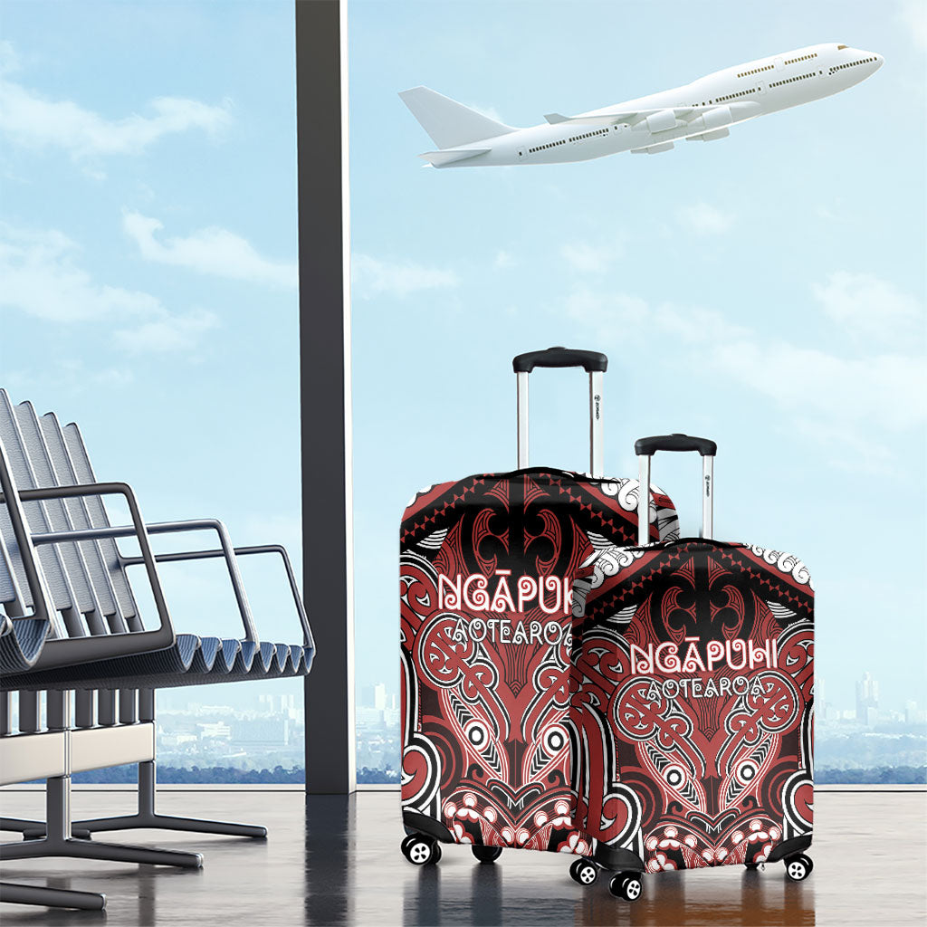 Aotearoa Iwi Ngapuhi Luggage Cover Maori Kowhaiwhai Pattern LT19 - Polynesian Pride