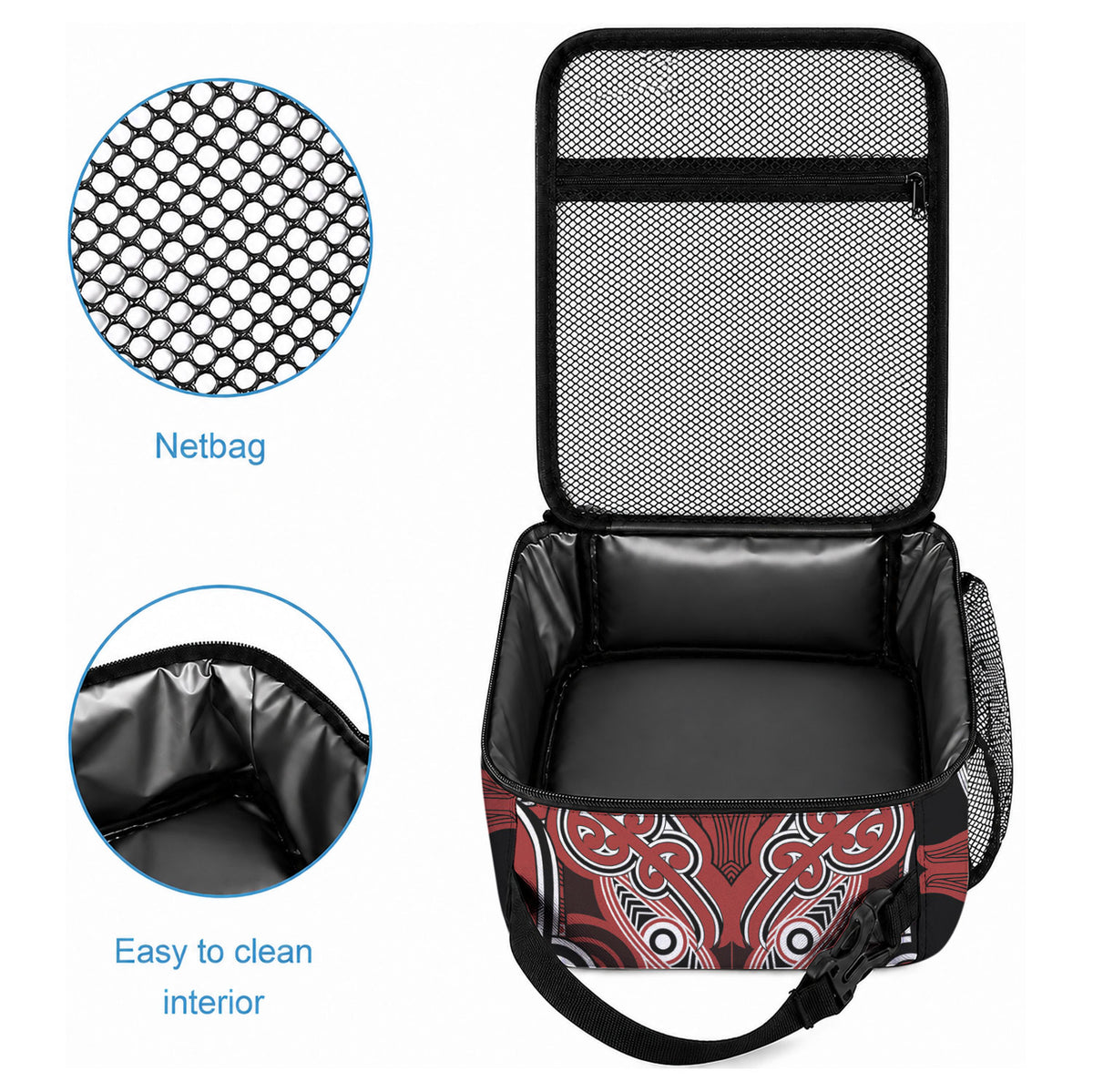 Aotearoa Iwi Ngapuhi Lunch Bag Maori Kowhaiwhai Pattern LT19 - Polynesian Pride