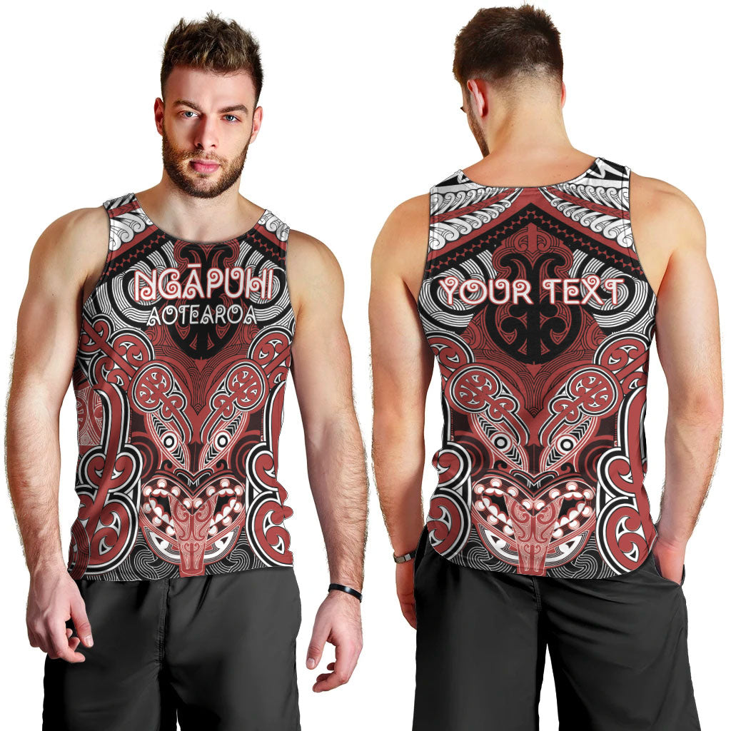 Aotearoa Iwi Ngapuhi Personalised Men Tank Top Maori Kowhaiwhai Pattern LT19 - Polynesian Pride