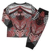 Aotearoa Iwi Ngapuhi Personalised Christmas Pajama Set Maori Kowhaiwhai Pattern LT19 - Polynesian Pride