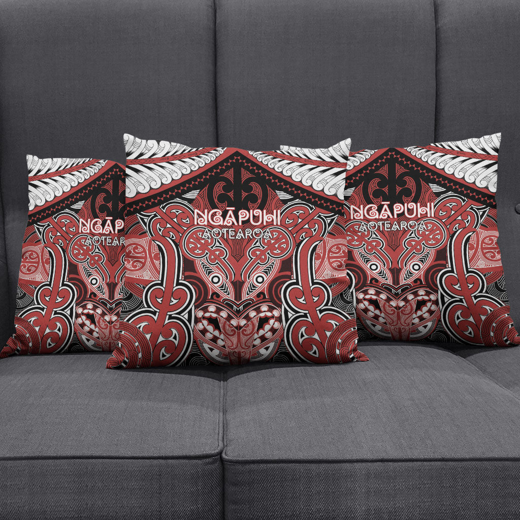 Aotearoa Iwi Ngapuhi Pillow Cover Maori Kowhaiwhai Pattern LT19 - Polynesian Pride