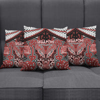 Aotearoa Iwi Ngapuhi Pillow Cover Maori Kowhaiwhai Pattern LT19 - Polynesian Pride