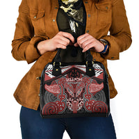 Aotearoa Iwi Ngapuhi Shoulder Handbag Maori Kowhaiwhai Pattern LT19 - Polynesian Pride