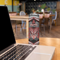 Aotearoa Iwi Ngapuhi Personalised Skinny Tumbler Maori Kowhaiwhai Pattern LT19 - Polynesian Pride