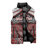 Aotearoa Iwi Ngapuhi Personalised Sleeveless Puffer Jacket Maori Kowhaiwhai Pattern LT19 - Polynesian Pride