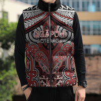 Aotearoa Iwi Ngapuhi Personalised Sleeveless Puffer Jacket Maori Kowhaiwhai Pattern LT19 - Polynesian Pride