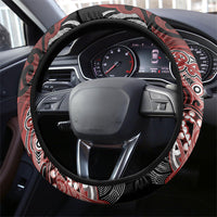 Aotearoa Iwi Ngapuhi Steering Wheel Cover Maori Kowhaiwhai Pattern LT19 - Polynesian Pride