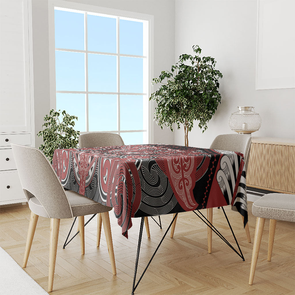 Aotearoa Iwi Ngapuhi Tablecloth Maori Kowhaiwhai Pattern LT19 - Polynesian Pride