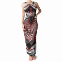 Aotearoa Iwi Ngapuhi Personalised Tank Maxi Dress Maori Kowhaiwhai Pattern LT19 Women Red - Polynesian Pride