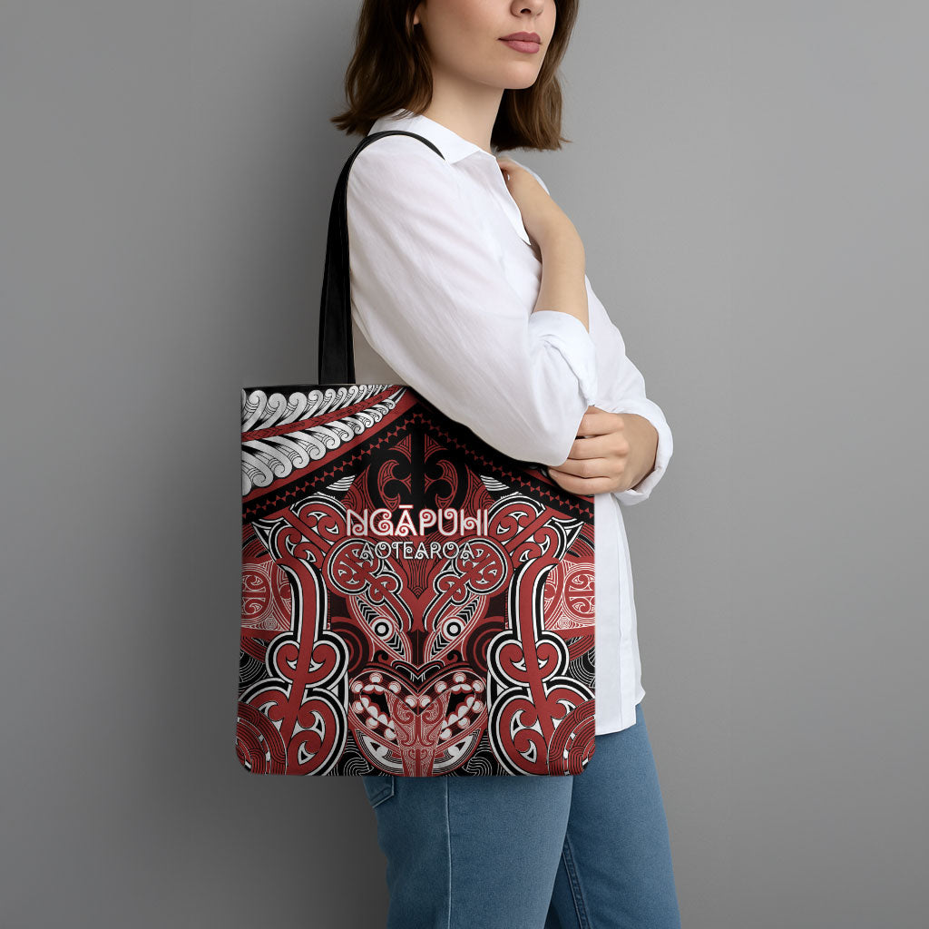 Aotearoa Iwi Ngapuhi Tote Bag Maori Kowhaiwhai Pattern LT19 - Polynesian Pride