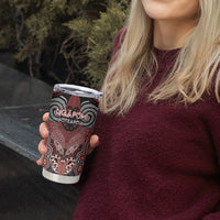 Aotearoa Iwi Ngapuhi Personalised Tumbler Cup Maori Kowhaiwhai Pattern LT19 - Polynesian Pride