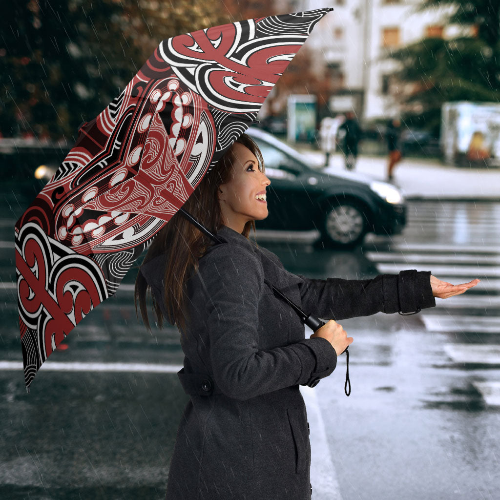 Aotearoa Iwi Ngapuhi Umbrella Maori Kowhaiwhai Pattern LT19 - Polynesian Pride